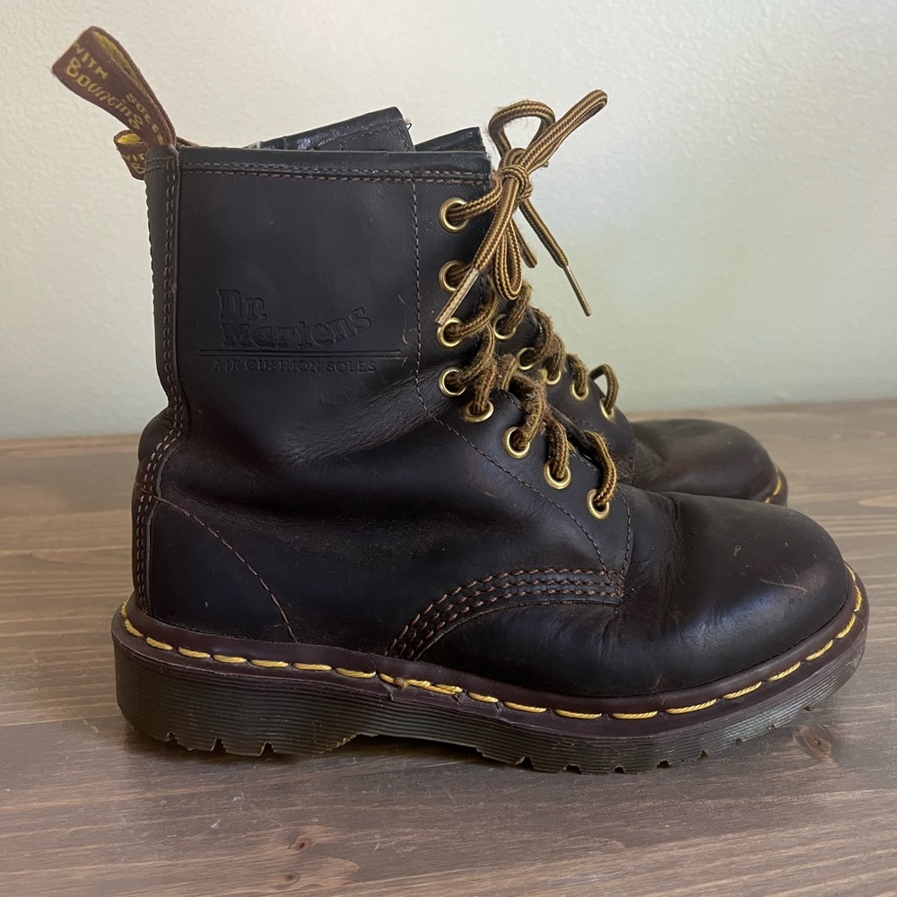 Dr. Martens Youth 3/Womens 5/Mens 4 Vintage 1460 Made in England Lace Up Boots - Picture 5 of 10